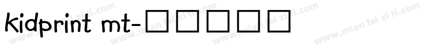 kidprint mt字体转换